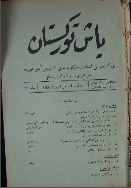 Yaş Türkistan dergisi resimleri ile ilgili görsel sonucu